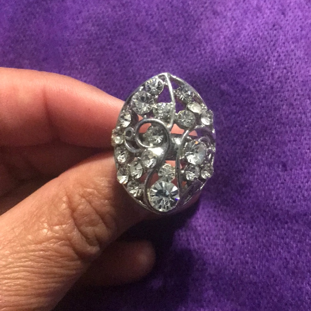 White diamond costume jewely